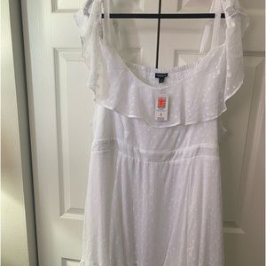 Torrid white and silver dress